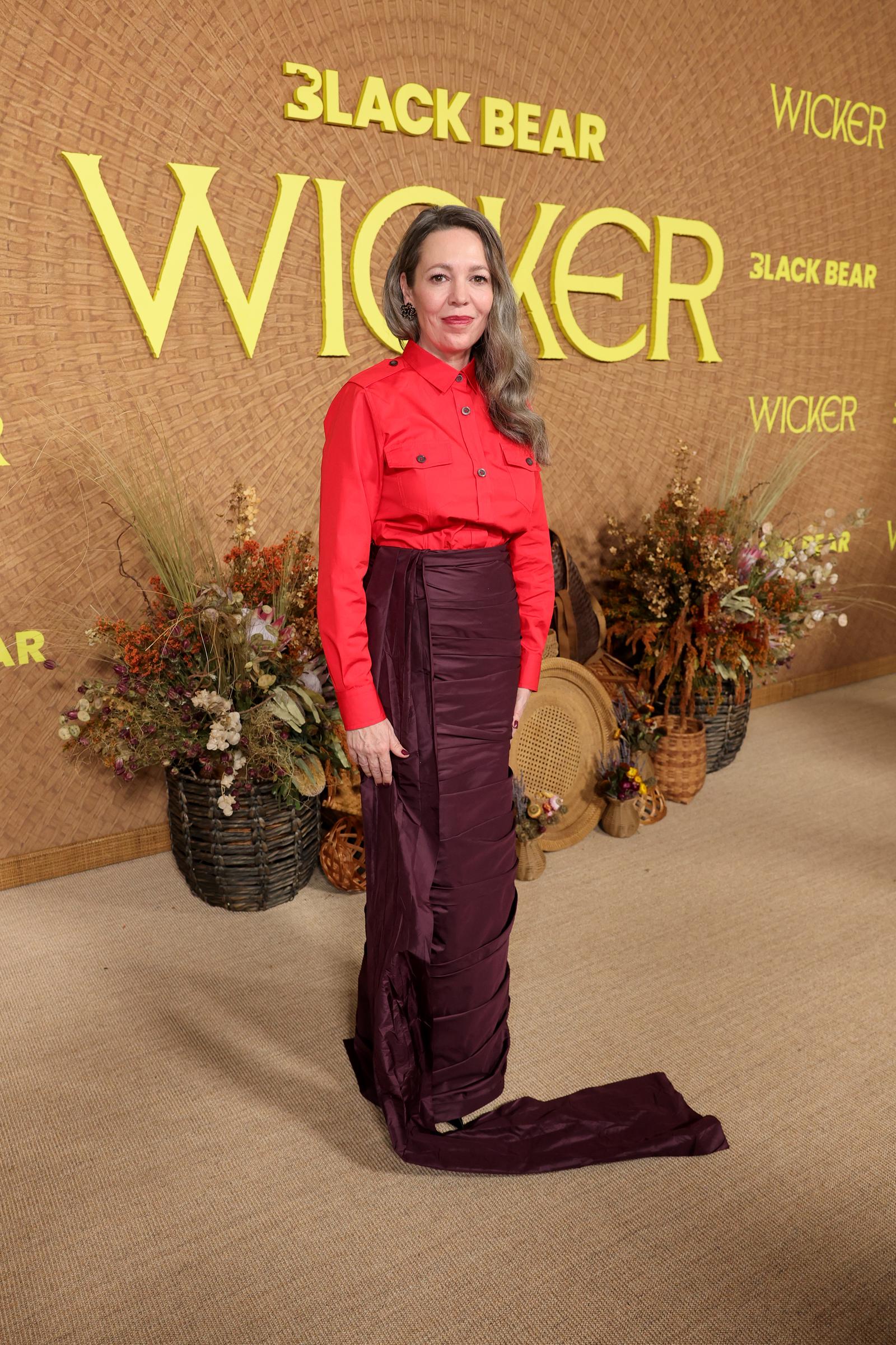 Olivia Colman attends the Los Angeles premiere of "Wicker" at DGA Theatre on October 20, 2026 in Los Angeles, California | Source: Getty Images