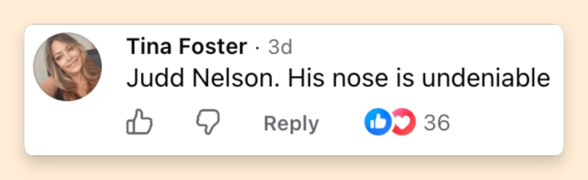 This was one of the strongest reactions under the post, drawing 36 visible reactions — far more than several of the surrounding comments — suggesting that other readers immediately recognized the same feature.| Source: Facebook