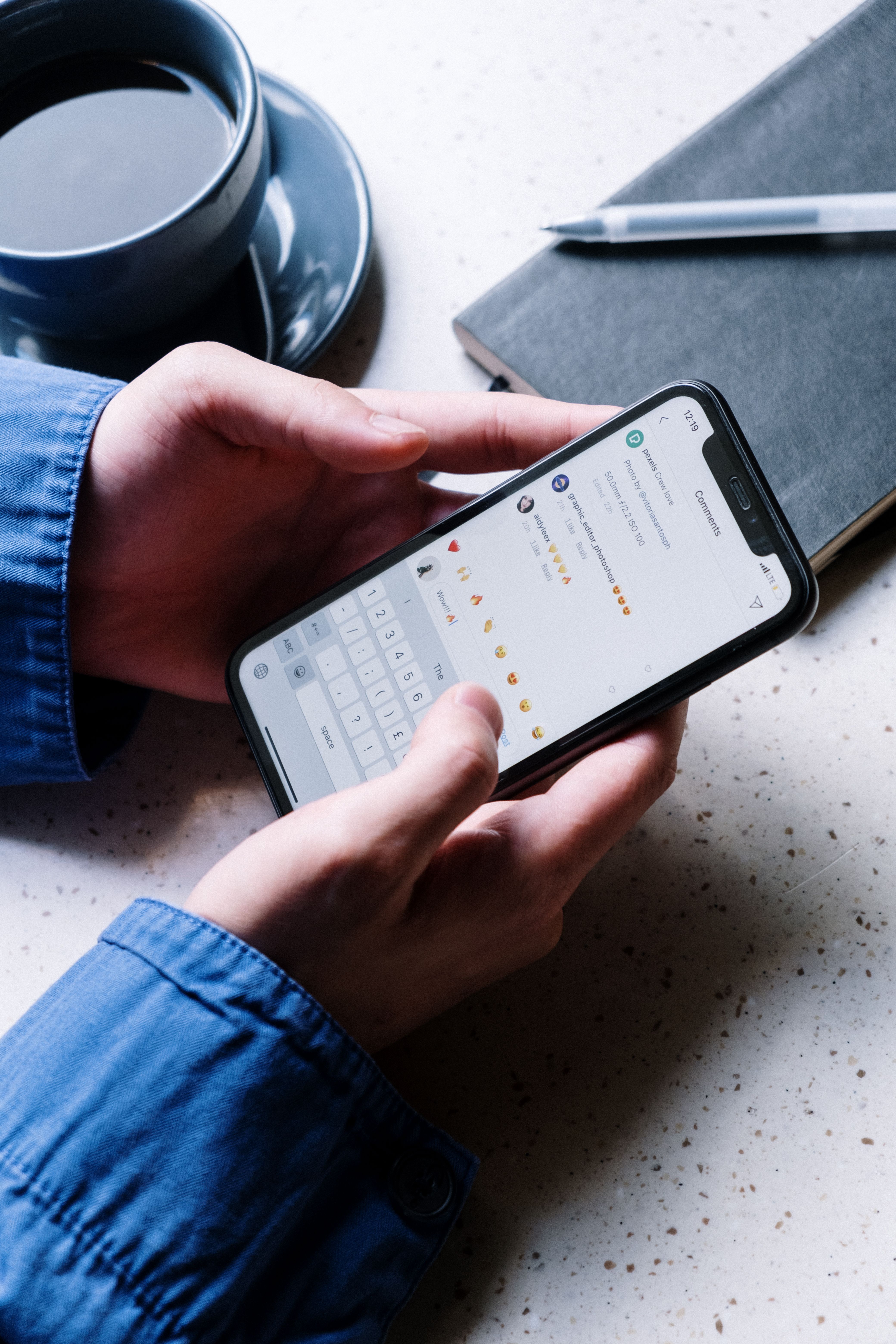 A person reading online comments | Source: Pexels