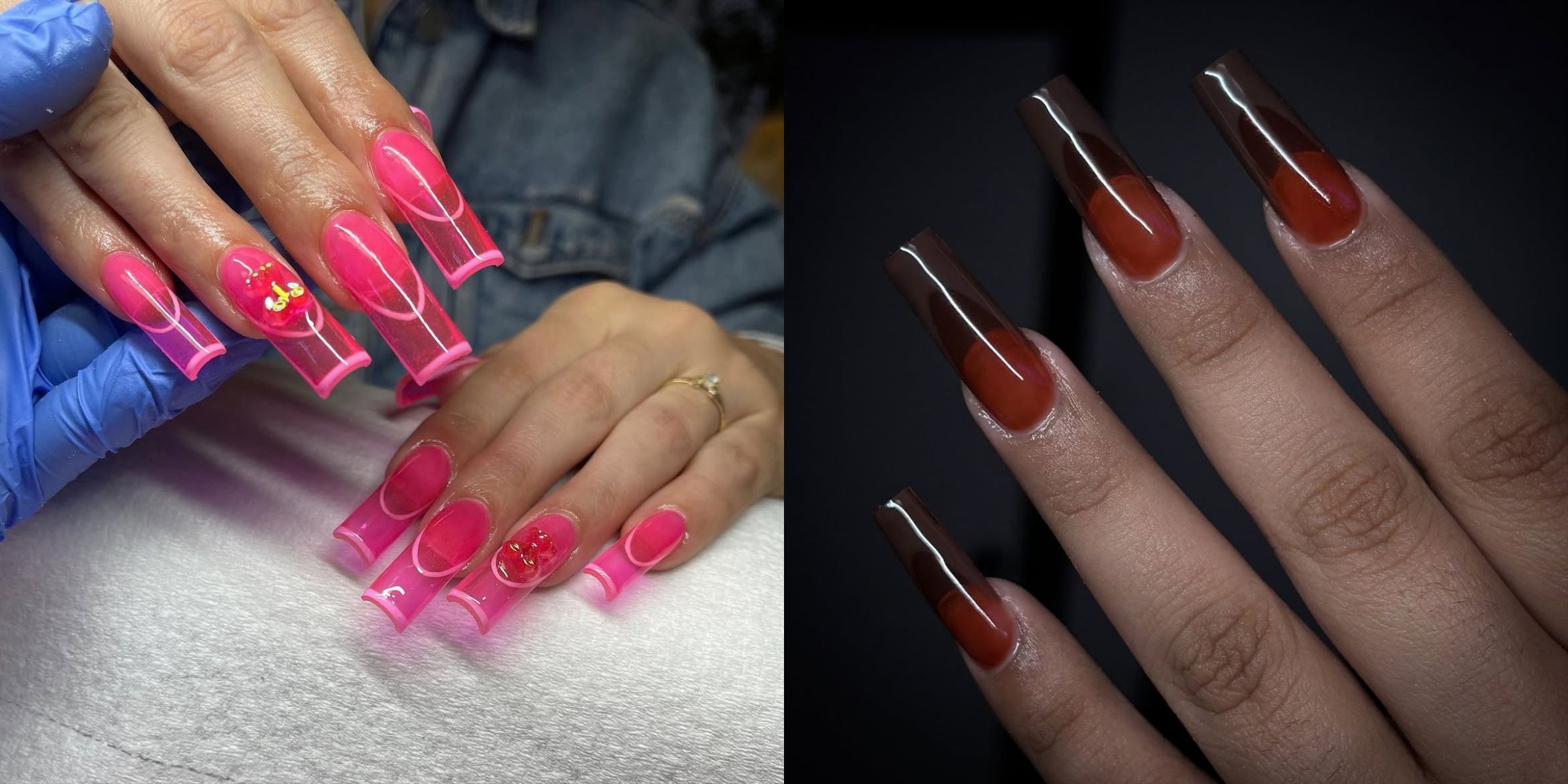 Jelly French nails | Source: Instagram/liz_nailed_it/nailsbyninasky