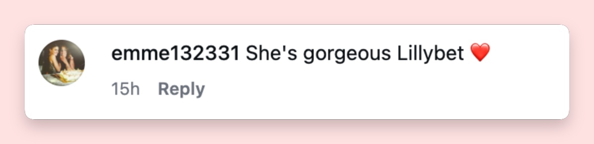 Another viewer responded warmly to the new footage, calling the young princess gorgeous. | Source: Instagram