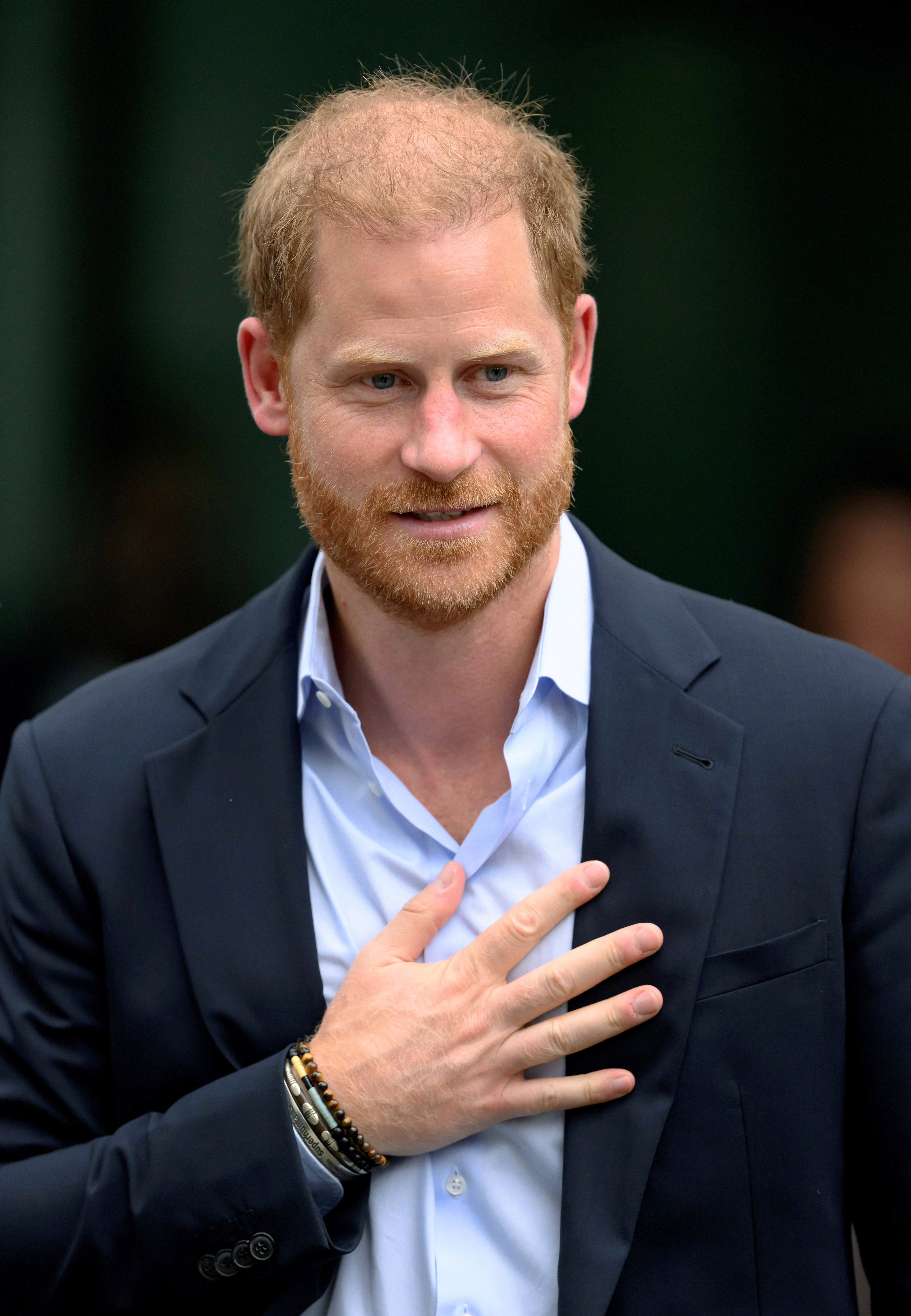 Prince Harry leaves the Centre for Blast Injury Studies at Imperial College London on September 10, 2025. Harry continued making visits to Britain, but bringing Meghan, Archie, and Lilibet back with him remained a much more complicated prospect. | Source: Getty Images