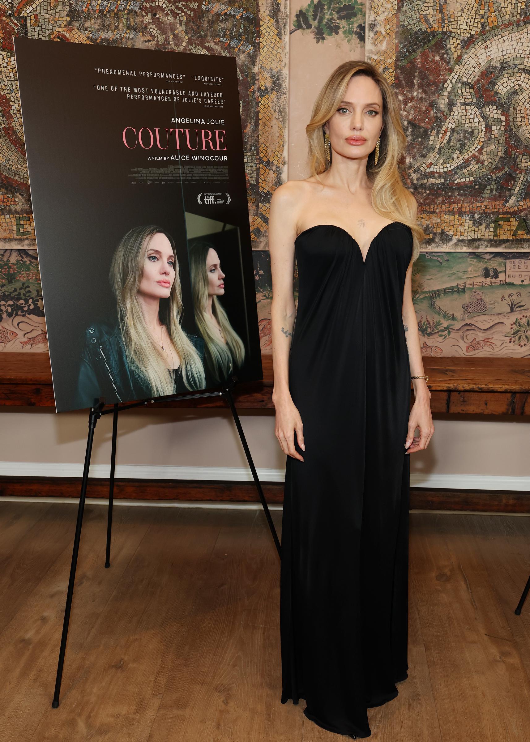 Angelina Jolie attends a celebration of Couture with writer-director Alice Winocour at The Whitby Hotel in New York City on June 16, 2026. | Source: Getty Images