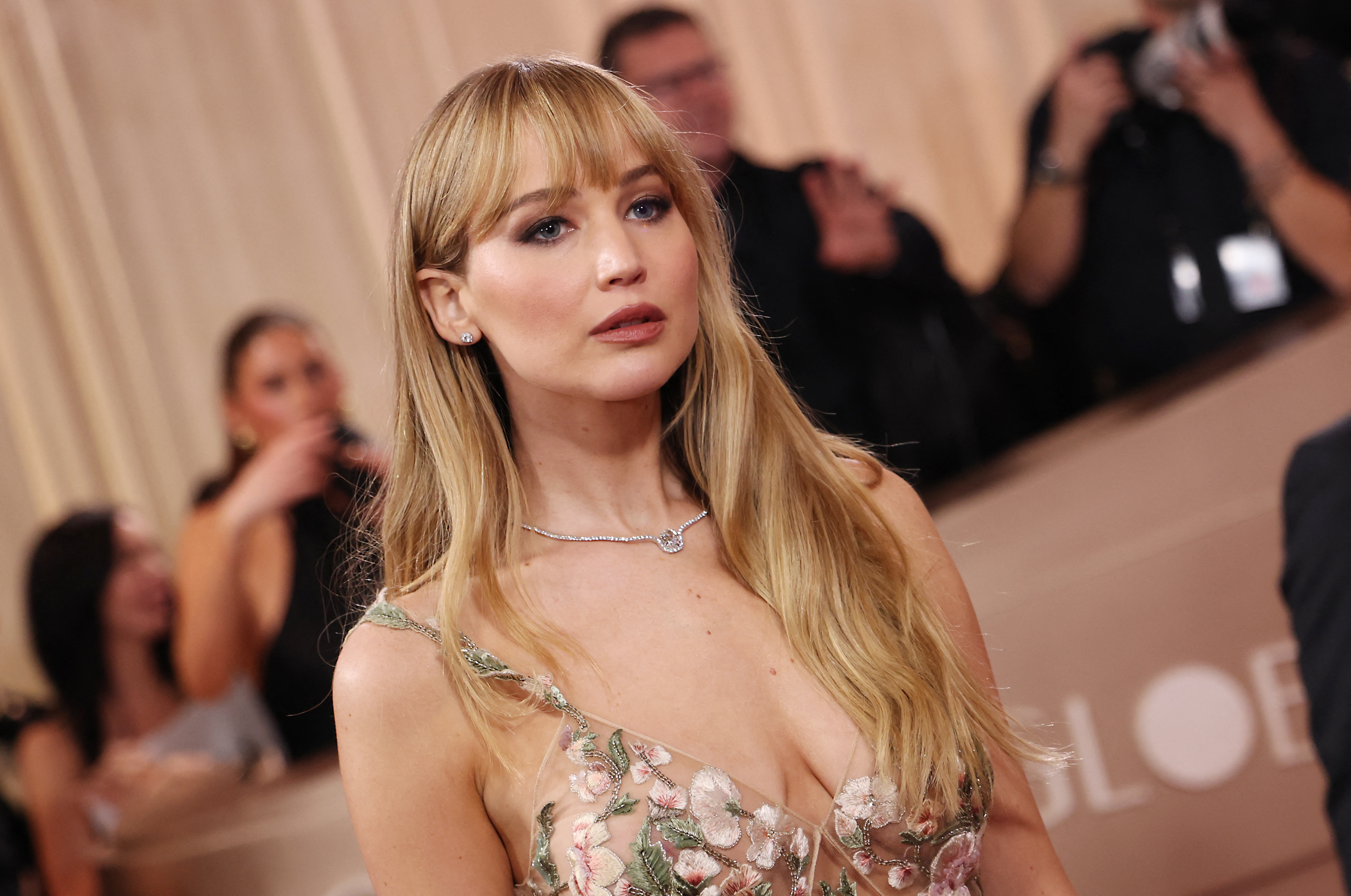 Jennifer Lawrence attends the 83rd annual Golden Globe Awards at the Beverly Hilton hotel in Beverly Hills, California, on January 11, 2026 | Source: Getty Images