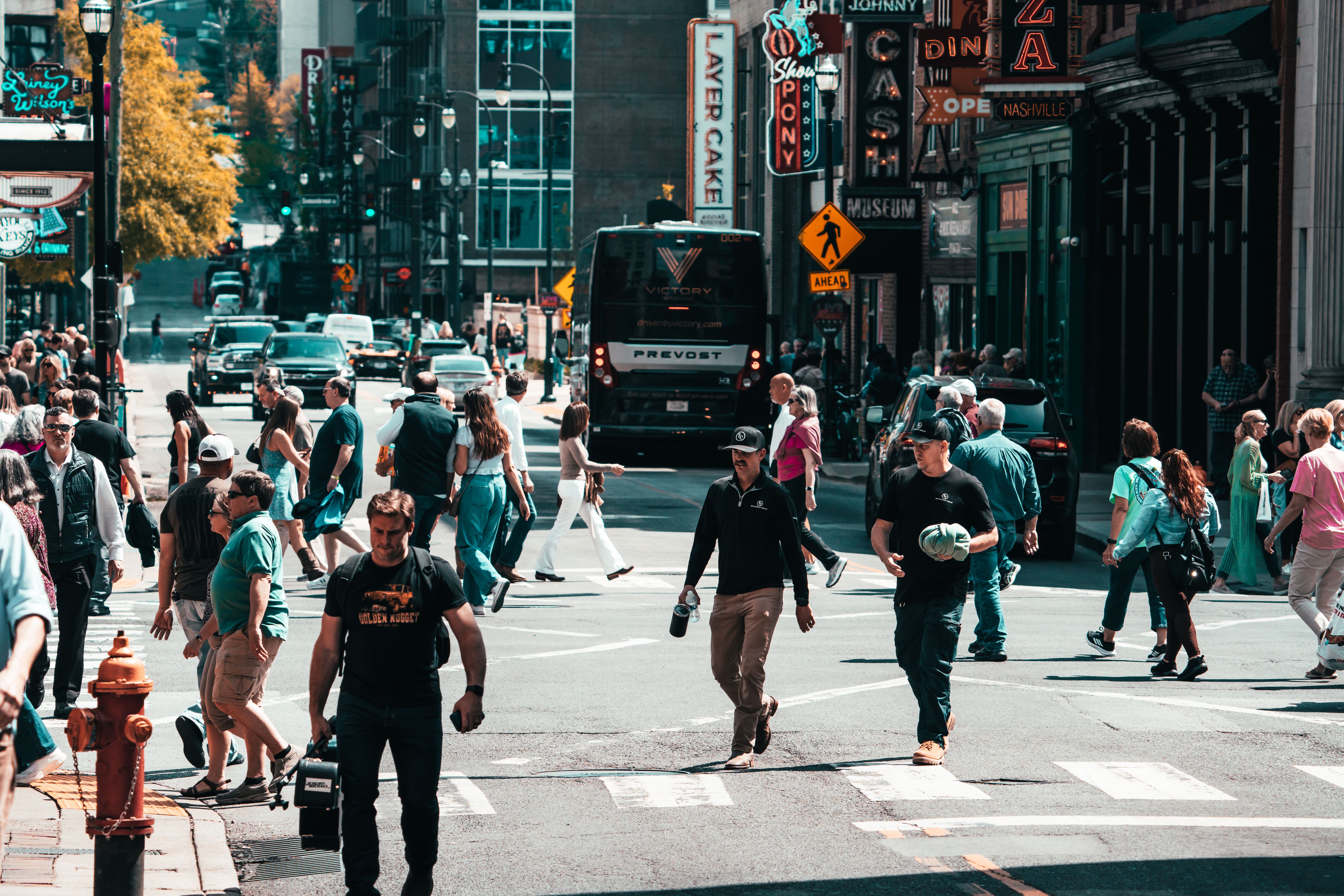 People walking in a busy street | Source: Pexels