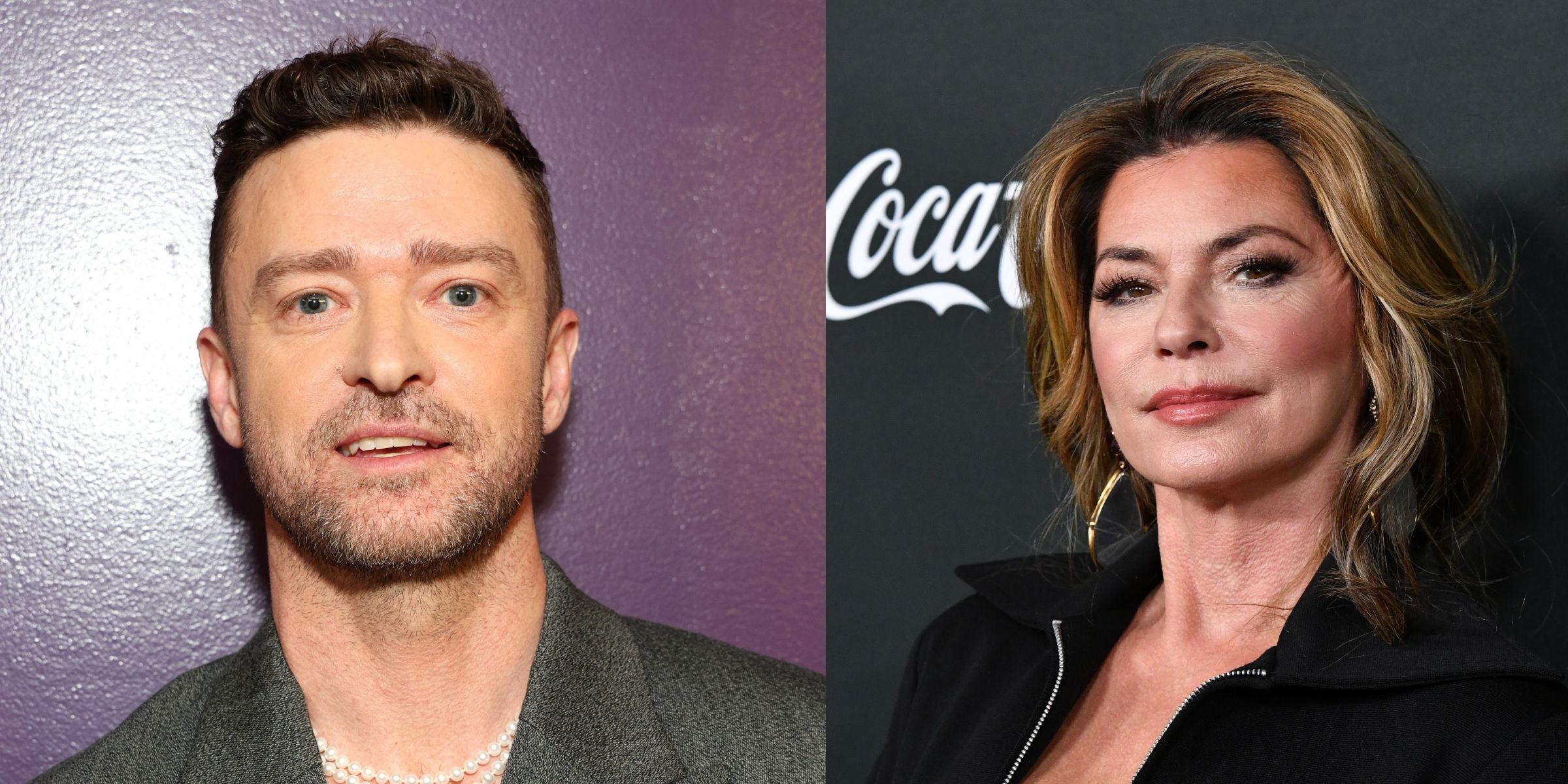 Justin Timberlake and Shania Twain | Source: Getty Images